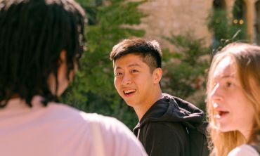 Students visiting Oxford.